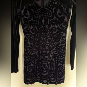 Free People velvet burnout bodycon dress